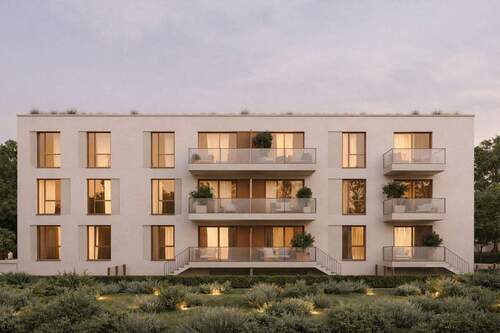 Ansicht Hinten - Großzügige 3-Zimmer-Neubauwohnung mit Südgarten und zusätzlichem Balkon