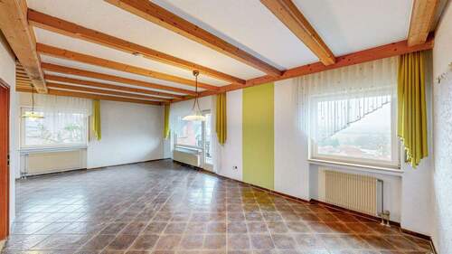 Wohnzimmer Perpsektivwechsel - Einfamilienhaus mit 150,00 m&sup2; in Erlenbach zum Kaufen