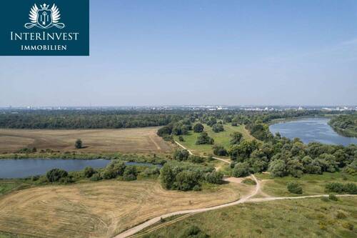 Blick auf Strandbad und Ehle - **unverbaubares Grundstück von Natur umgeben mit positivem Bauvorbescheid**