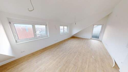 Wohnzimmer. - gemütliche Dachgeschosswohnung mit Balkon in Südausrichtung