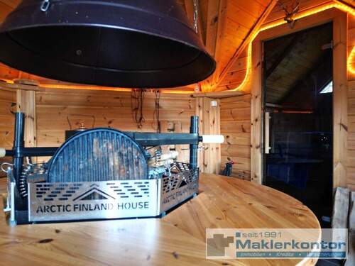 Finnische Kota mit Sauna und Grill - 6 Zimmer Einfamilienhaus in Rechlin