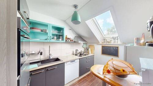 Küchenbereich - Etagenwohnung mit 77,80 m&sup2; in Hemmingen Arnum zum Kaufen