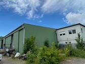 Halle 1 und Bürocontainer - 