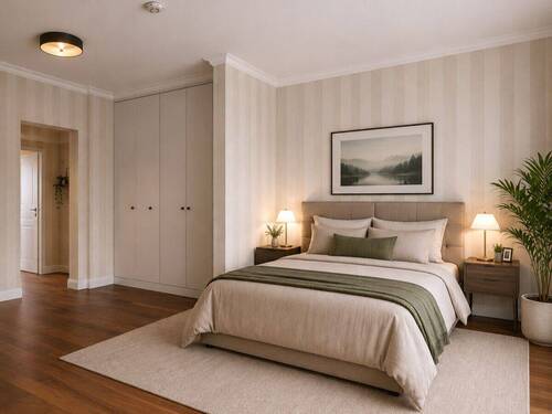 Schlafzimmer virtuell möbliert - 