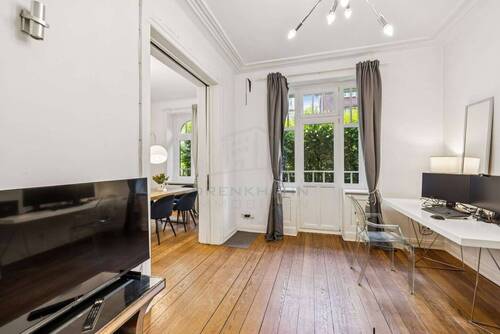 Wohnzimmer - Etagenwohnung mit 103,00 m&sup2; in Hamburg zum Kaufen