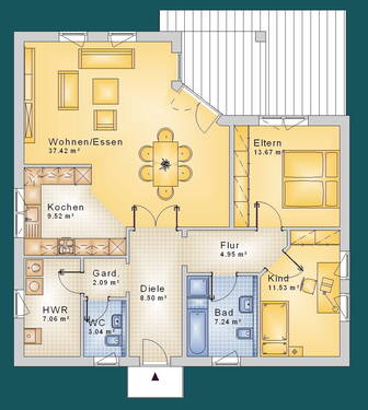 DUMAX B 104 EG - 3 Zimmer Bungalow in Varrel