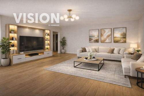 Wohnzimmer_Vision - Etagenwohnung mit 107,60 m&sup2; in Rietheim-Weilheim zum Kaufen