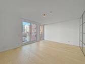 Zimmer im Obergeschoss mit Zugang zum Balkon - 