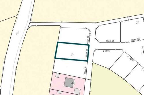 Flurkarte - Baugrundstück in Bergheim-Neuburg an der Donau