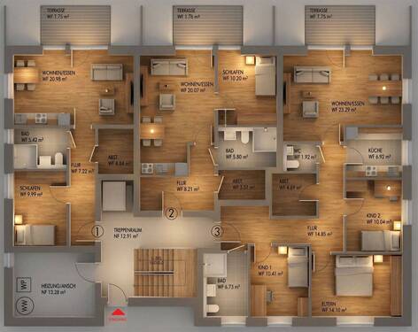 MFH Altenhagener Straße GR EG.png - Mehrfamilienhaus, Wohnhaus in Bielefeld