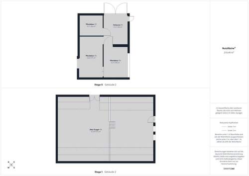 Übersicht Pferdestall / Scheune - 