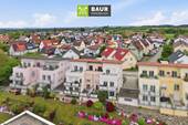 Luftaufnahme - Bad Waldsee - Solide vermietete, aufzugsversorgte 3-Zi.-Wohnung mit TG- plus Pkw-Stellplatz