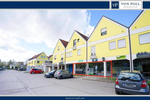 Parkplatzansicht - 6 Einheiten voll vermietet! 582qm Gewerbefläche in Bestlage