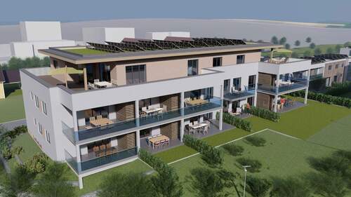 AUßENANSICHT - Innovative Neubauwohnungen mit 3,5 Zimmer