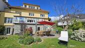 Garten, Hausansicht - Exklusives Einfamilienhaus mit Panoramaausblick am Kapellenberg in Hofheim