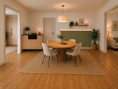 Wohn-/Essbereich- Unverbindliche Visualisierung KI-generiert - 3 Zimmer Etagenwohnung zur Miete in Stuttgart