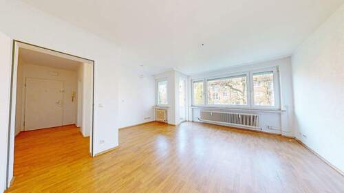 Wohnzimmer - 3 Zimmer Etagenwohnung zum Kaufen in Bremen