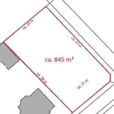 Lageplan - Grundstück in Asbach