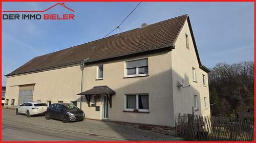 Haus Eingangsseite - Groß, gepflegt, teilsaniert - Haus mit Stallungen und Hof in Hemmelzen bei Altenkirchen zu verkaufen