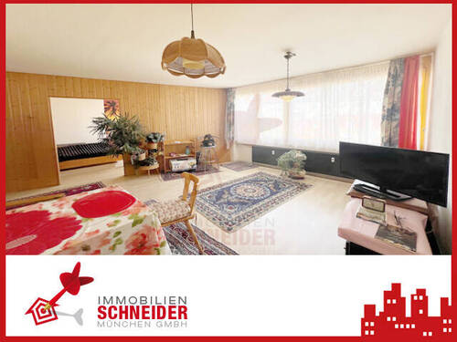 Wohnzimmer - IMMOBILIEN SCHNEIDER - Maxvorstadt - Top Innenstadtlage- renovierungsbedürftige 1,5 Zimmer Wohnung