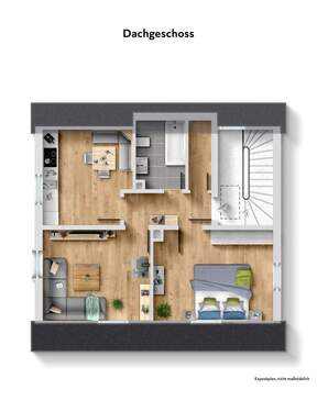 Dachgeschoss - 4 Zimmer Einfamilienhaus in Eisingen