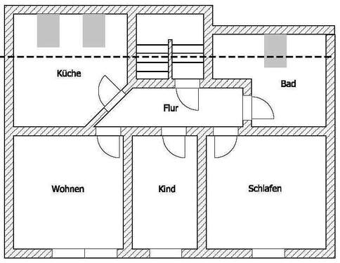 03 W1269.jpg - Etagenwohnung mit 72,00 m&sup2; in Riesa zur Miete