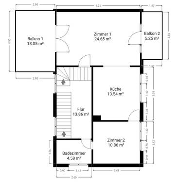 Haupthaus Obergeschoss - 