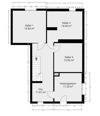 Haupthaus Kellergeschoss - 