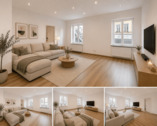 Modernes, helles Wohnzimmer - 