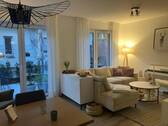 Wohnzimmer - Reihenmittelhaus in der St. Georg Straße