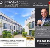 EXKLUSIVE 3-ZIMMER WOHNUNG IM NEUBAU AUS 2016 IN KÖLN-WEIDEN MIT AUFZUG, BALKON, STELLPLATZ