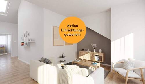 Aktion Einrichtungsgutschein bis zum 31.10.2025 - Moderne Dachgeschosswohnung - 767.900,00 EUR Kaufpreis, ca.  124,50 m² Wohnfläche