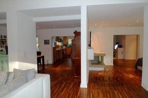 Wohn und Esszimmer im EG - 7 Zimmer Terrassenwohnung zum Kaufen in Berlin