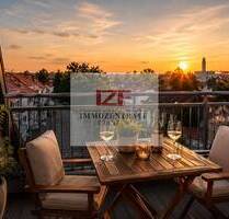Über den Dächern von Nürnberg: 2-Zimmer-Dachgeschosswohnung mit Kamin, Dachloggia & Weitblick