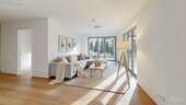 Wohnzimmer - KI Einrichtungsvorschlag - 4 Zimmer Etagenwohnung zur Miete in München