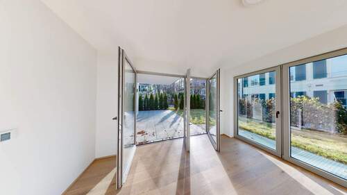 Terrasse und Gartenbereich - Etagenwohnung mit 131,30 m&sup2; in München zur Miete