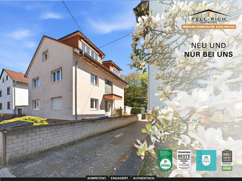 Neu & Nur bei Pell-Rich - GEMÜTLICH: Einladende 3-Zimmer-Wohnung mit Balkon in Karlsruhe-Knielingen zur Vermietung