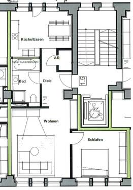 Traum-LOFT: 2-Zi-WOHNEN+LEBEN! - 2 Zimmer Etagenwohnung zum Kaufen in Nürnberg