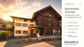 Titelbild - Historisches Allgäuer Wohnhaus mit unverbaubarem Alpenpanorama, großer Tenne und außergew. Entwicklungspotential.
