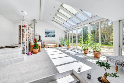 Wintergarten mit Fußbodenheizung - 