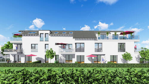 Rückansicht..jpg - 4 Zimmer Etagenwohnung in Würselen