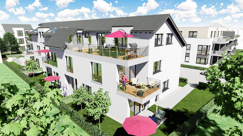 Rückansicht.jpg - 2 Zimmer Etagenwohnung zum Kaufen in Würselen