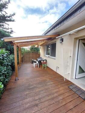 Terrasse am Haus - Charmantes Einfamilienhaus mit gepflegtem Grundstück in Wiesengrund OT Jethe zu verkaufen!