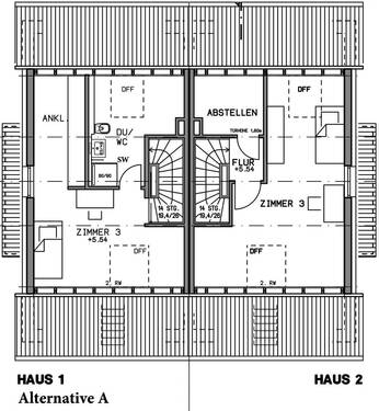 Dachgeschoss Alternative A - 