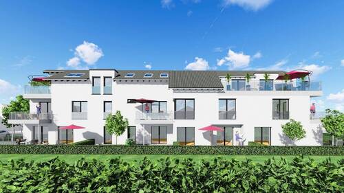 Rückansicht..jpg - 4 Zimmer Etagenwohnung in Würselen