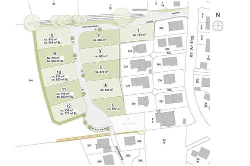Lageplan am Trotz II - 