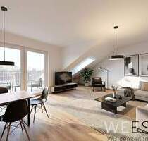 Charmante 2-Zimmer-Dachgeschosswohnung mit Balkon & Tageslichtbad in Düsseldorf-Eller