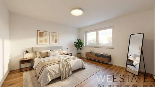 Schlafzimmer - Möblierungsbeispiel - 