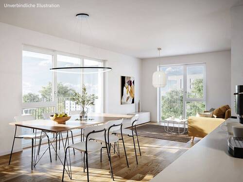 Unverbindliche Illustration: Beispiel Interior - Etagenwohnung mit 79,20 m&sup2; in Winnenden zum Kaufen