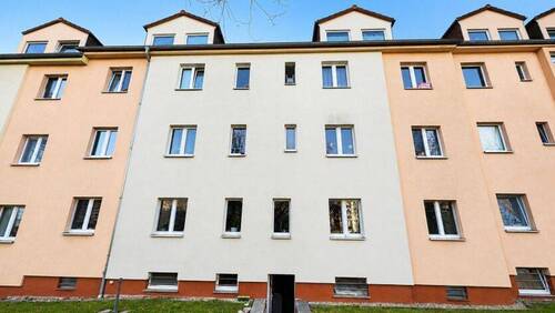Hausansicht Rückseite - Etagenwohnung mit 45,20 m&sup2; in Leipzig zum Kaufen